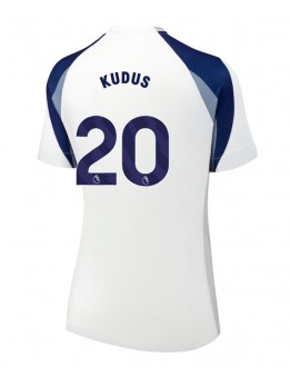 Tottenham Hotspur Mohammed Kudus #20 Replika Hemmakläder Dam 2025-26 Kortärmad